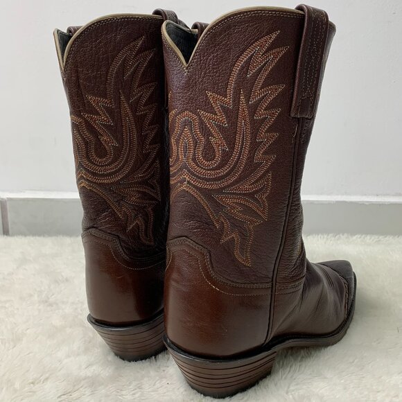Lucchese 1883 Men's Brown Leather Lizard Western Cowboy Boots Size 9 - Picture 5 of 10